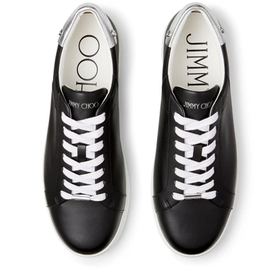 Shop Jimmy Choo Rome/m In V Black/silver