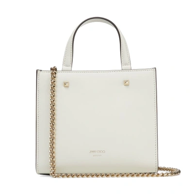Jimmy Choo Varenne Tote S In Latte/light Gold