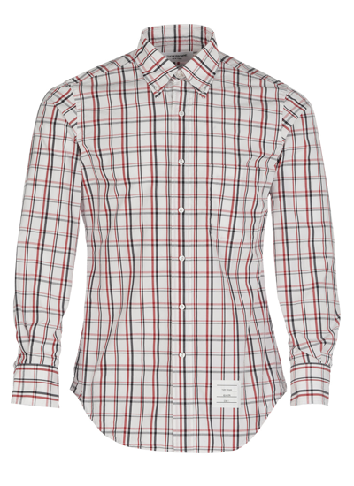 Shop Thom Browne Checked Long In Multi