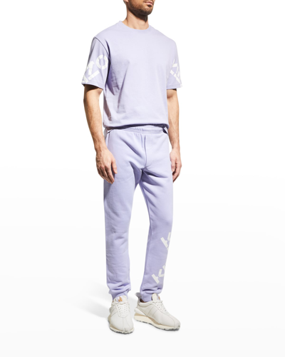 Shop Kenzo Men's Logo Sport Sweatpants In Lavender