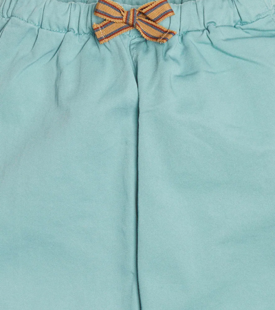 Shop Caramel Erica Cotton Pants In Turquoise Twill