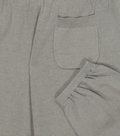 Shop Caramel Rumex Linen And Cotton Sweatpants In Grey Twill