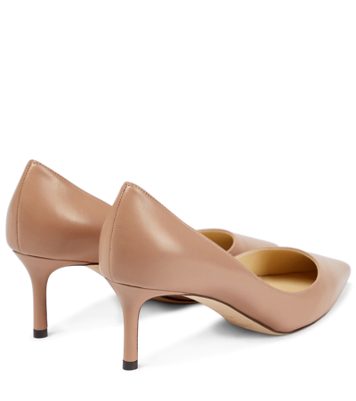 Shop Jimmy Choo Romy 60 Leather Pumps In Ballet Pink
