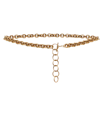 Saint Laurent Cable-link Chain Belt In Light Bronze | ModeSens
