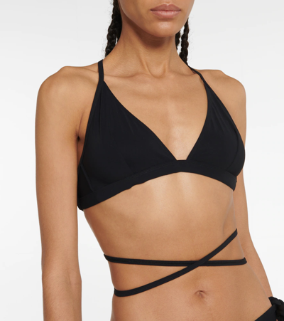 Shop Isabel Marant Solange Bikini Top In Black