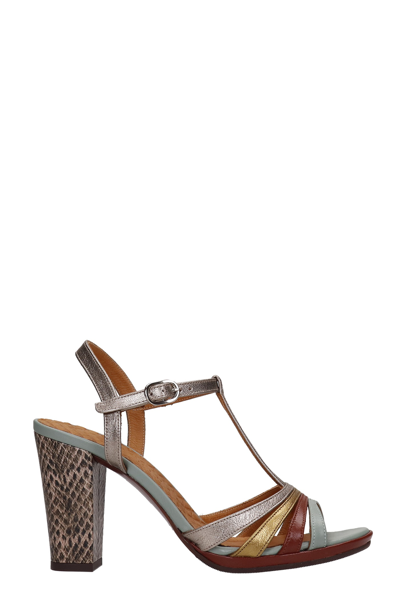Shop Chie Mihara Atiel Sandals In Multicolor Leather