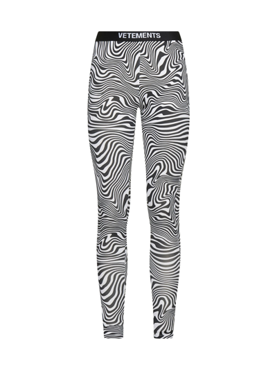 Shop Vetements Pants In Zebra