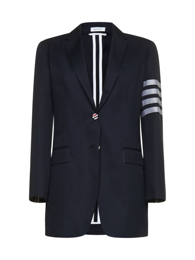 Shop Thom Browne Blazer In Navy