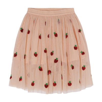 Shop Stella Mccartney Tulle Skirt In Rosa-rosso