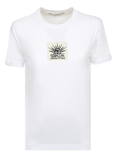 Shop Stella Mccartney Logo-print T-shirt In White