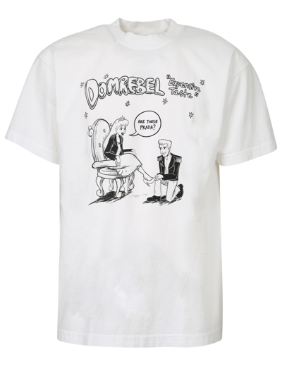 Shop Domrebel Bougie T-shirt In White