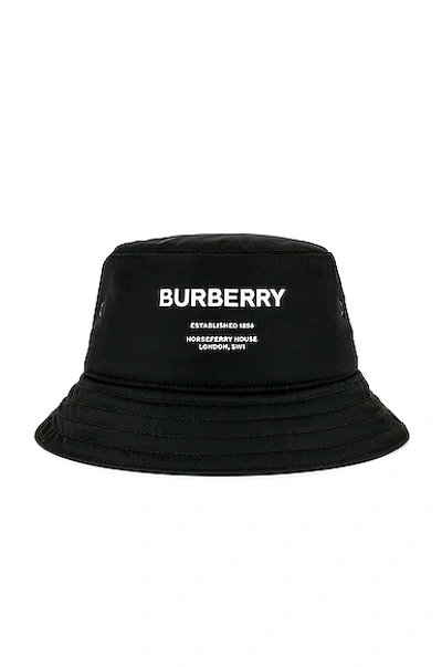 Burberry Black Padded Satin Bucket Hat | ModeSens