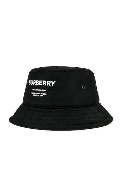 Shop Burberry Nylon Padded Bucket Hat In Black