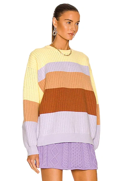 Shop Aknvas Cruz Sweater In Sun