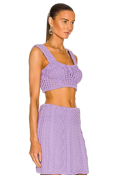 Shop Aknvas Jodie Top In Purple