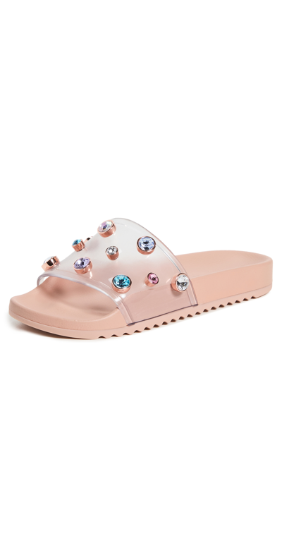 Shop Sophia Webster Dina Slides Apricot In Nude