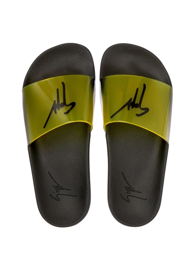 Giuseppe Zanotti Brett Signature Slides In Yellow