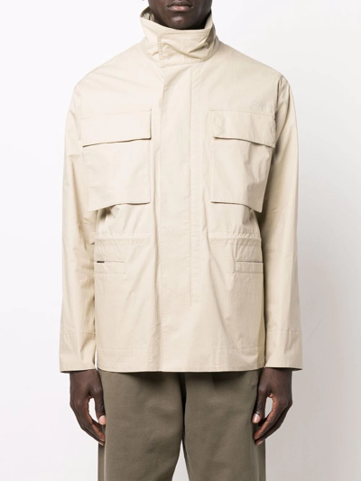 Shop Off-white Arrows Field Jacket In Neutrals