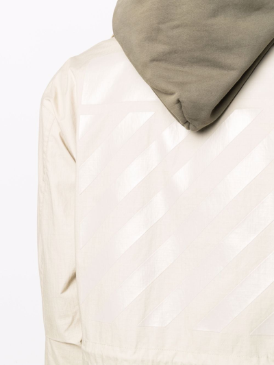 Shop Off-white Arrows Field Jacket In Neutrals