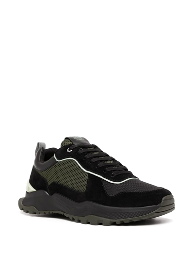 Android Homme Panelled Low-top Sneakers In Black