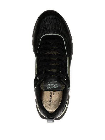 Shop Android Homme Panelled Low-top Sneakers In Black