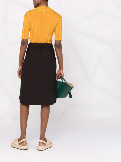Fabiana Filippi Elasticated-waist Midi Skirt In Black