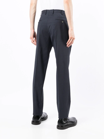 Shop Pt01 Mid-rise Slim-fit Chinos In Blue