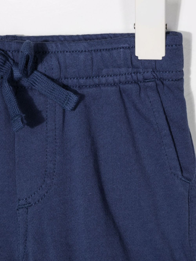Shop Ralph Lauren Elasticated-waist Cotton Shorts In Blue