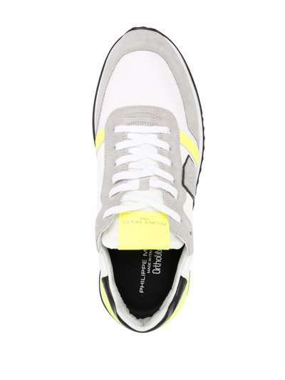 Shop Philippe Model Paris Logo-patch Low Top Sneakers In White