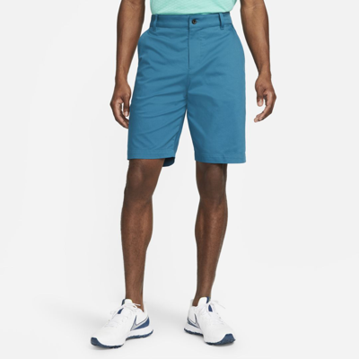 Shop Nike Men's Dri-fit Uv 10.5" Golf Chino Shorts In Blue