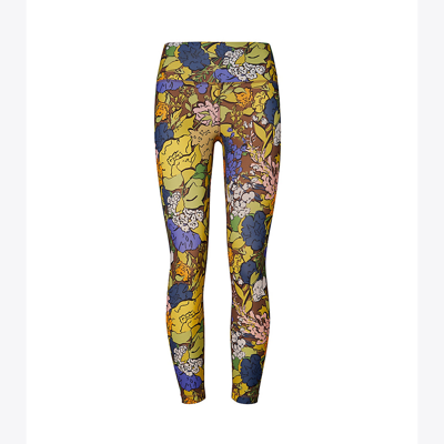 Shop Tory Sport Tory Burch Printed Weightless 7/8 Legging In Multi Painted Bouquet