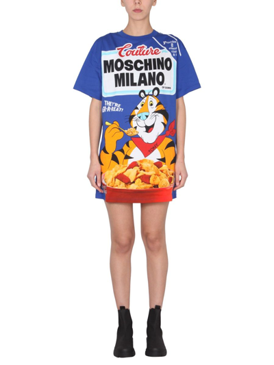 Shop Moschino Women's Blue Other Materials Dress