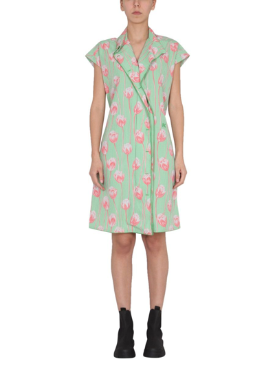 Shop Kenzo Women's Green Other Materials Dress