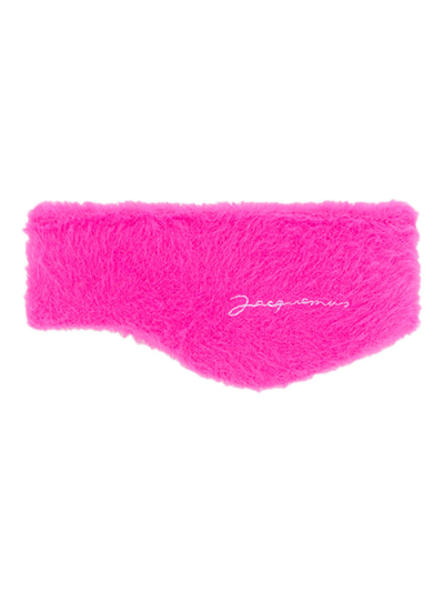 Shop Jacquemus Le Bandeau Neve Headband Pink