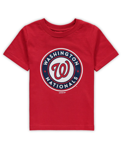 Shop Outerstuff Toddler Boys And Girls Red Washington Nationals Primary Team Logo T-shirt
