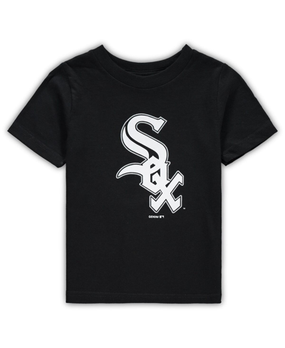 Outerstuff Toddler Boys And Girls Black Chicago White Sox Primary Team Logo T-shirt In Black