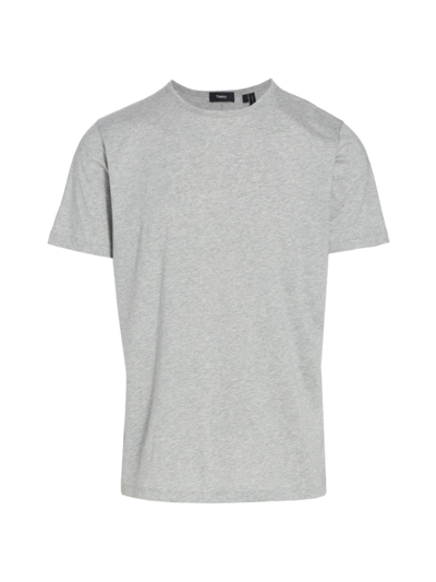 Shop Theory Men's Precise Luxe Cotton T-shirt In Charcoal Heather