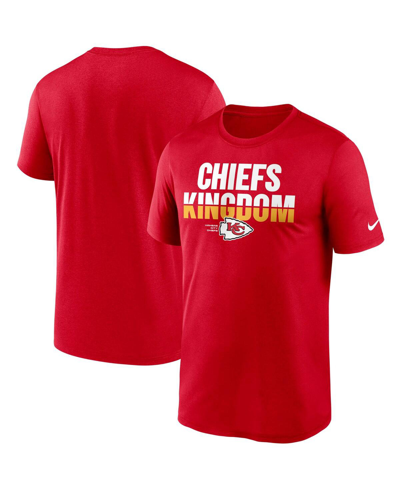 Shop Nike Men's  Red Kansas City Chiefs Legend Local Phrase Performance T-shirt
