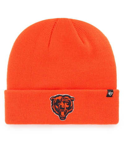 Shop 47 Brand Men's '47 Orange Chicago Bears Secondary Basic Logo Cuffed Knit Hat