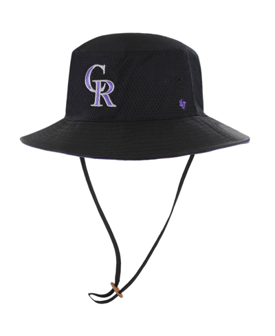 Shop 47 Brand Men's '47 Black Colorado Rockies Panama Pail Bucket Hat