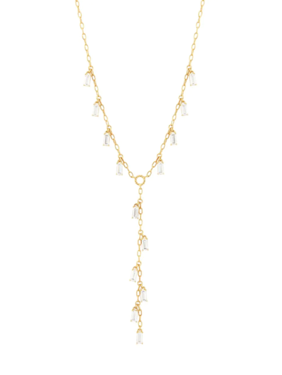 Shop Adriana Orsini Women's Veritas 18k-gold-plated & Cubic Zirconia Shaky Y-necklace
