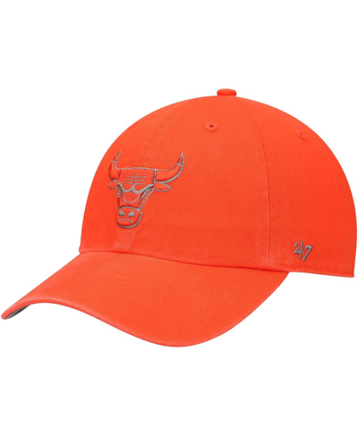 Shop 47 Brand Men's '47 Orange Chicago Bulls Ballpark Clean Up Adjustable Hat