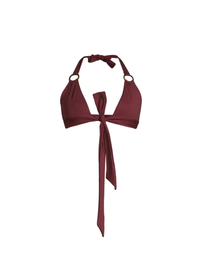 LE SWIM WOMEN'S IRENE HALTER BIKINI TOP 