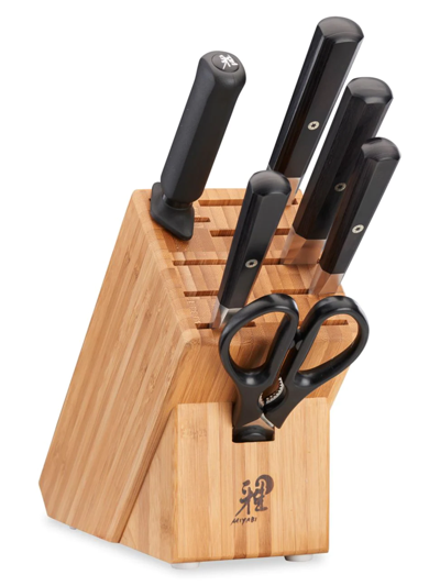 Shop Miyabi Koh  7-piece Knife Block Set In Black