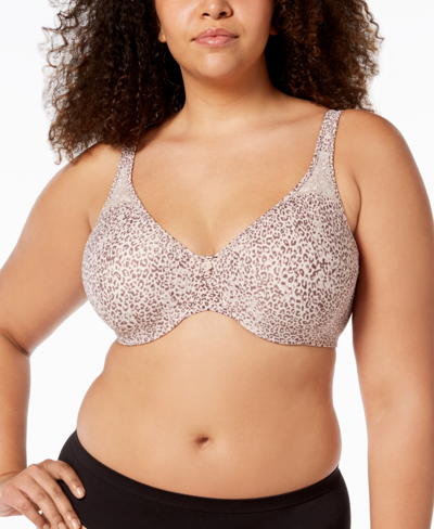 Shop Bali Passion For Comfort Seamless Underwire Minimizer Bra 3385 In Rosewood Animal