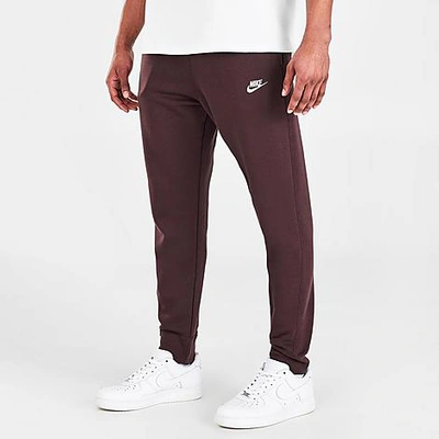 Shop Nike Sportswear Club Fleece Cuffed Jogger Pants In Brown Basalt