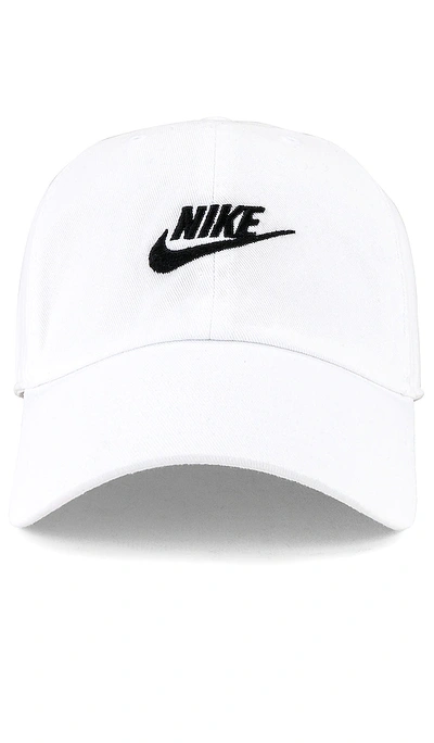 Shop Nike Nsw Futura Wash Cap In White & Black