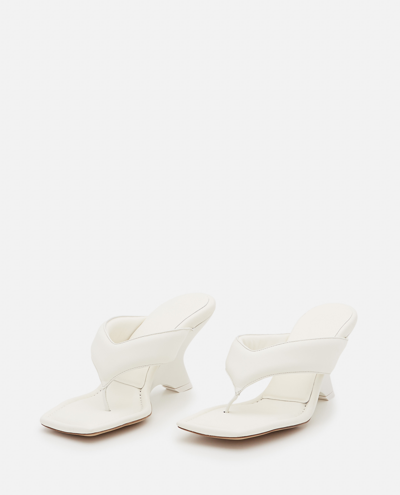 Shop Gia Borghini 70mm Nappa Sandals In White