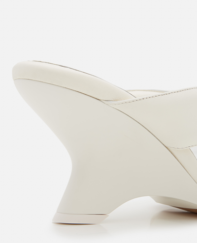 Shop Gia Borghini 70mm Nappa Sandals In White