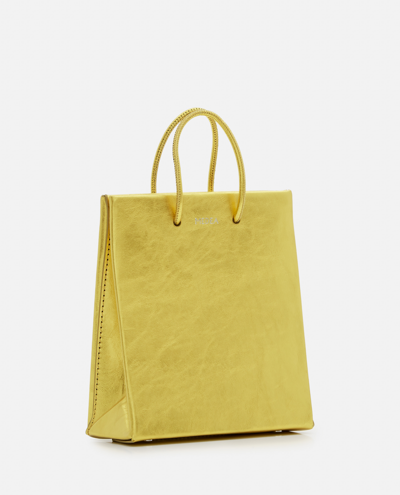 Shop Medea Longstrap Metallic Bag In Gold